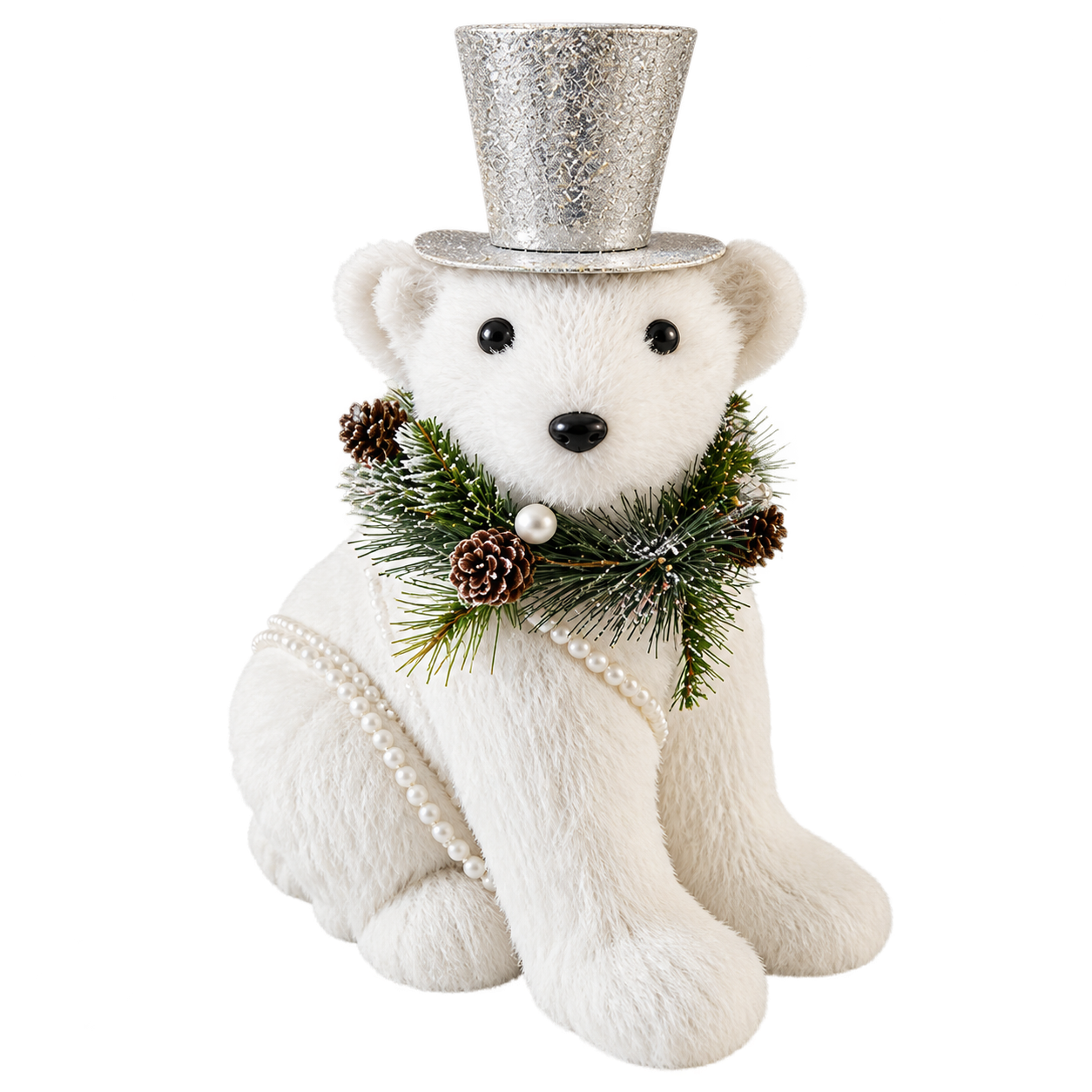 ALARIC PETITE TOP HAT POLAR BEAR