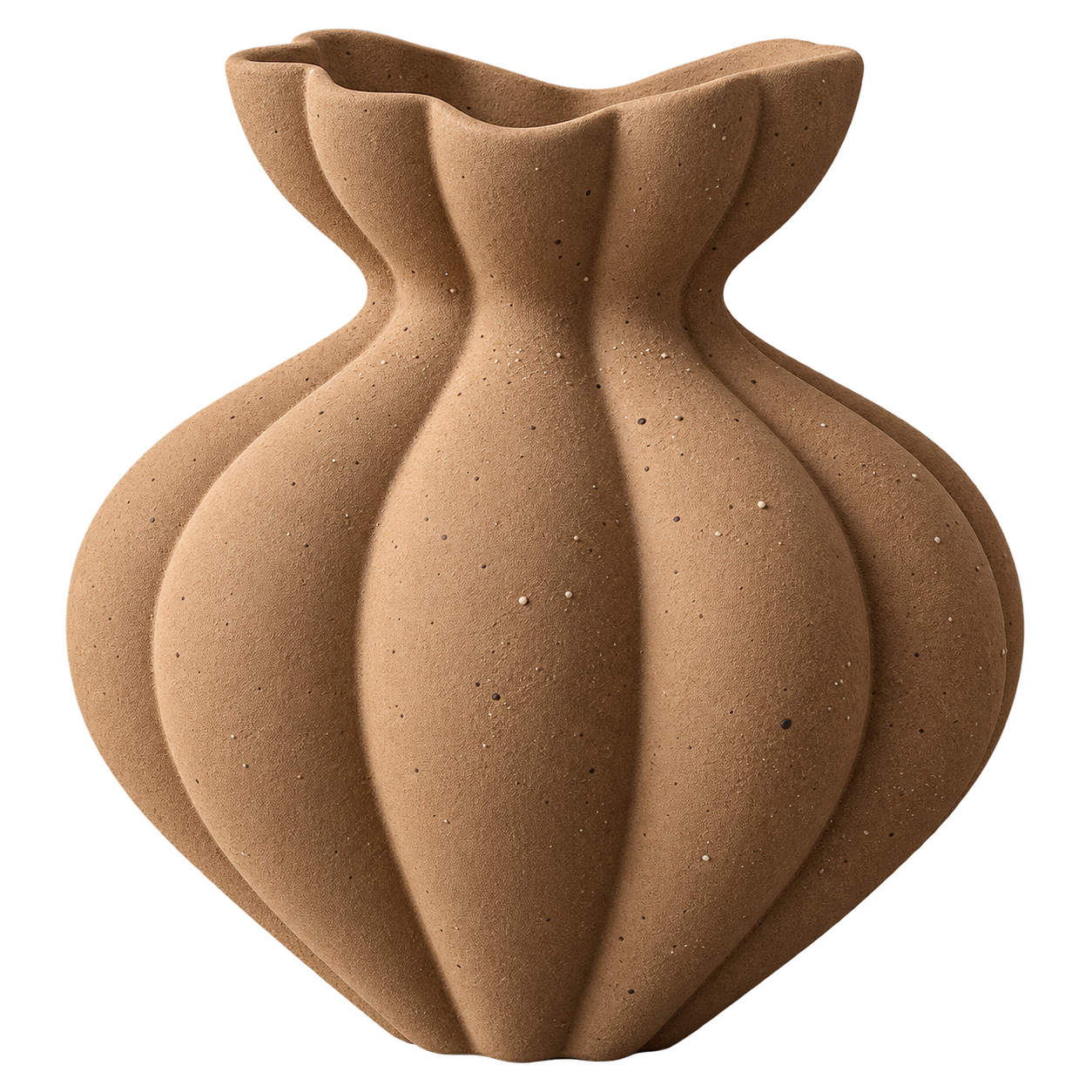 Alora Sculpted Ceramic Vase – Medium