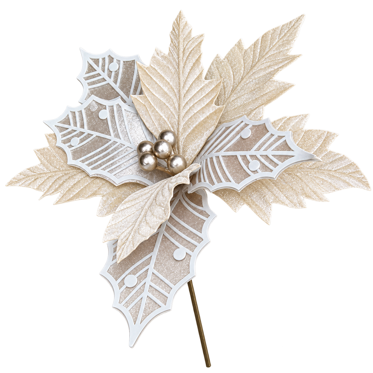 FROSTED PEARL POINSETTIA