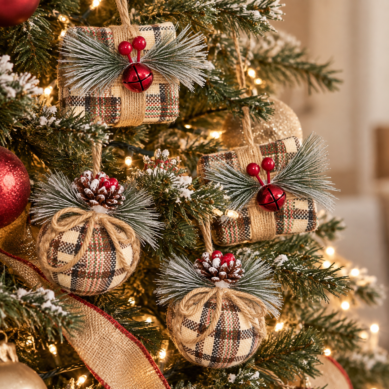 6 PIECE NORTHWOOD ORNAMENT SET hover preview