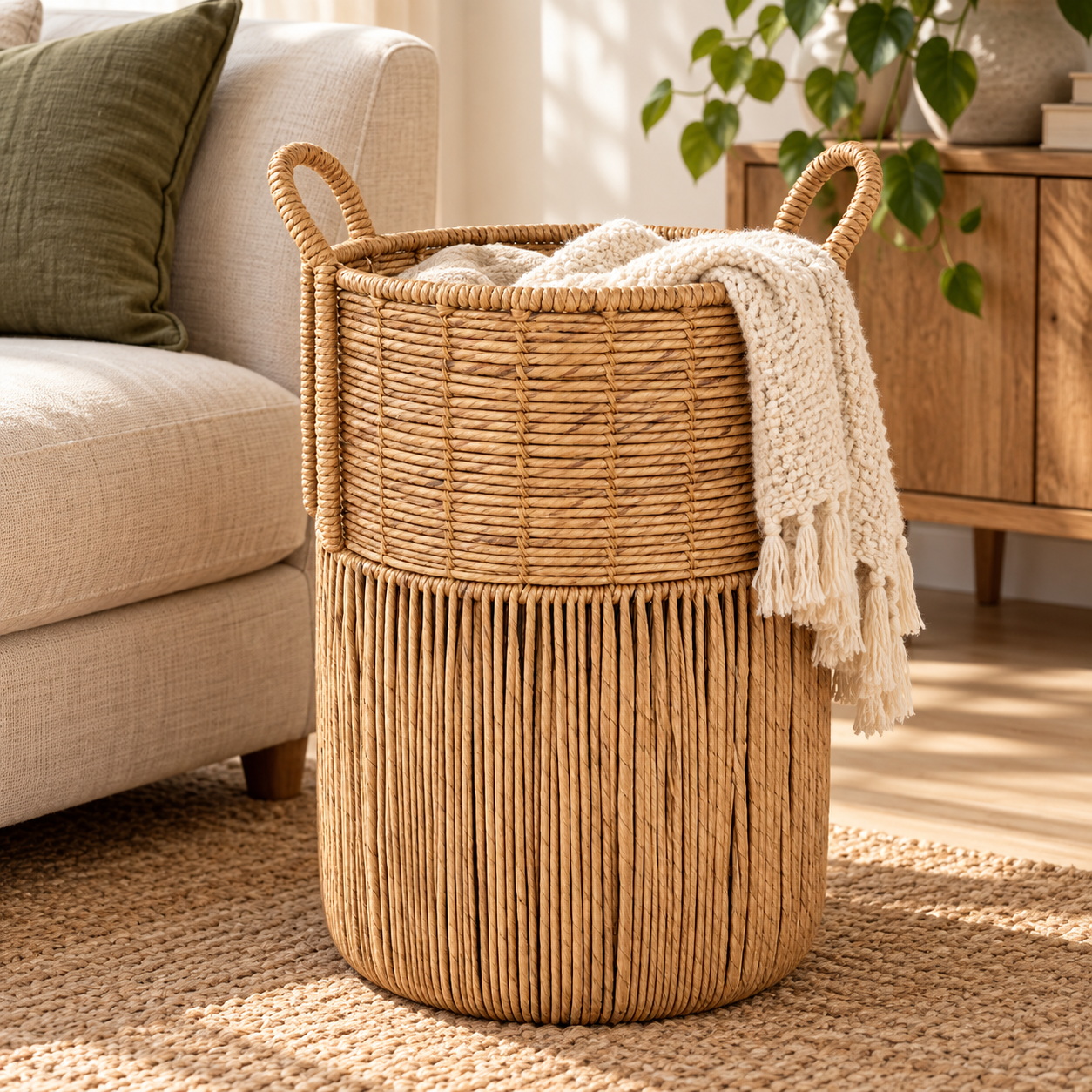 HABI LAUNDRY HAMPER hover preview