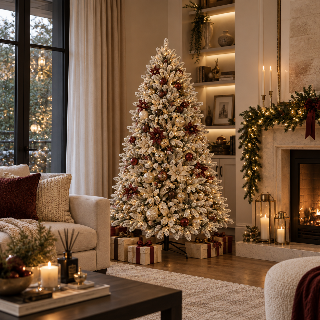 (1.8cm) WINTERGLOW LIGHTED CHRISTMAS TREE
